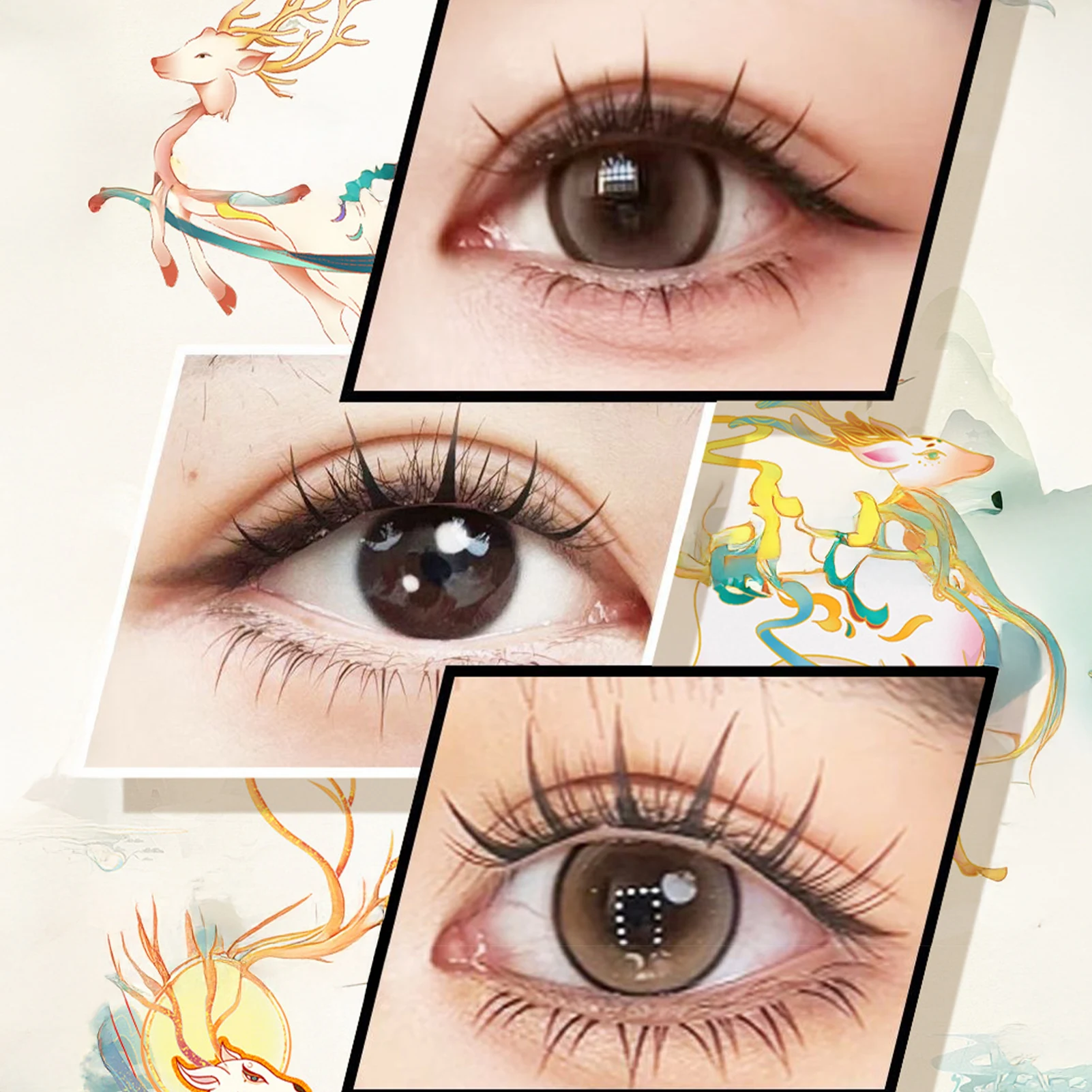 Cils en grappe autocollants st - Eyelash Extension Korean Style avis et prix