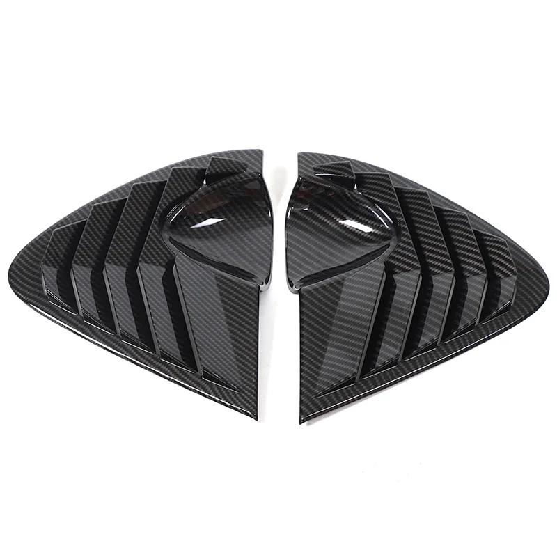 For Seat Leon 2008-2012 Car Rear Triangular Blind Decorative Cover Sticker ABS Auto Accessories 2 Pcs