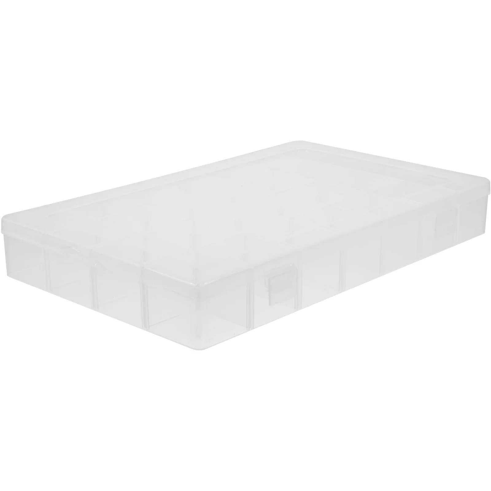 

28-Grid Plastic Adjustable Jewelry Organizer Box Storage Container Case with Removable Dividers Clear plastic storage box