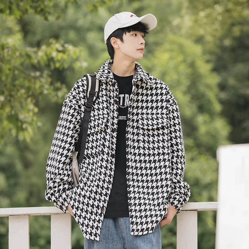 

Мужское твидовое пальто свободного кроя, осеннее, новое, модное, брендовое, винтажное, с длинными рукавами, ветрозащитное