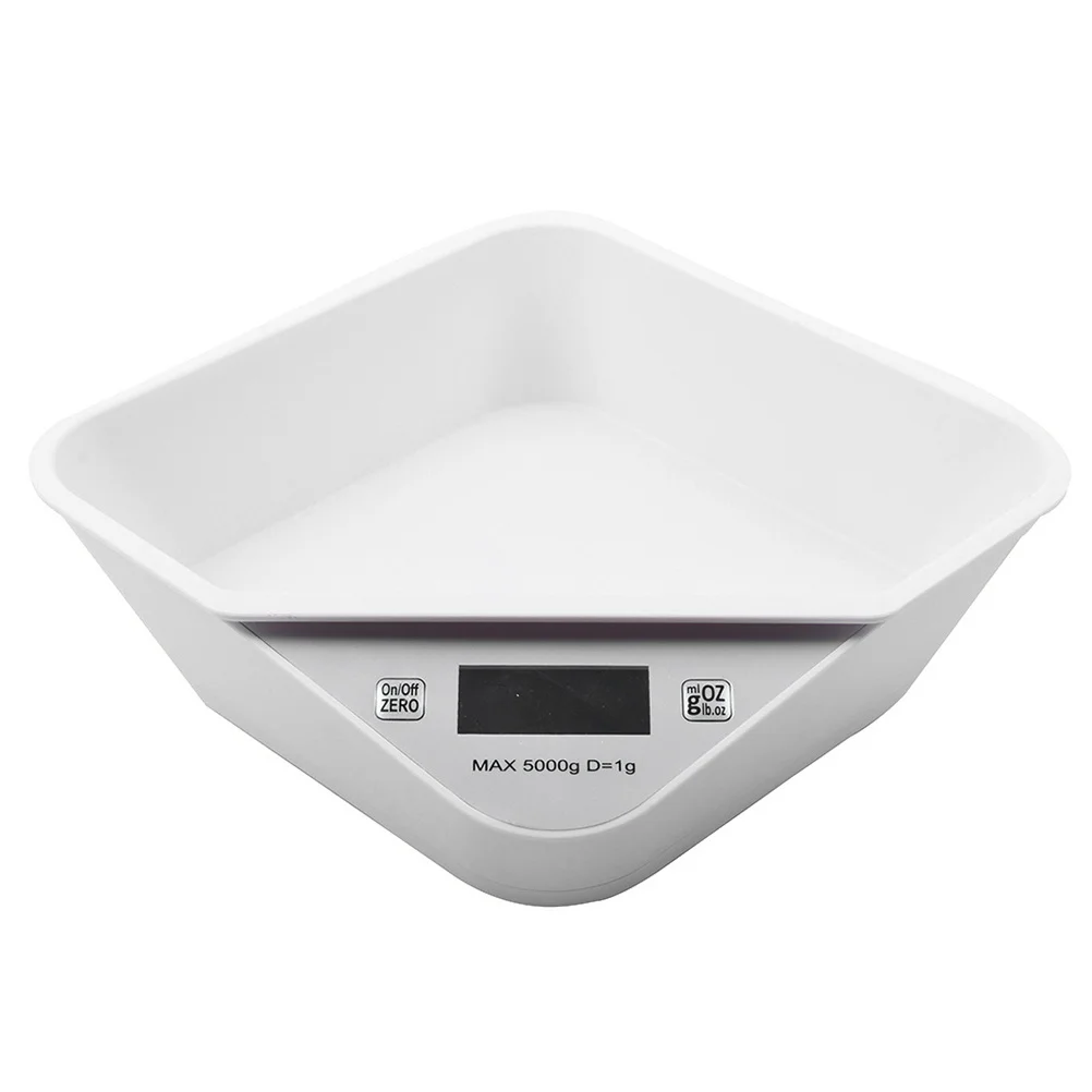 Kitchen Scale 5000G/1G Lcd Digital Weighing Machine Built-In Bowl Electronic Scale For Food Milk Cooking Tool Kitchen Scales