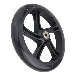 Black Polyurethane Rubber Bearing Smooth And Fast Riding Experience Suitable For Most Adult Scooters Or Wheelchairs