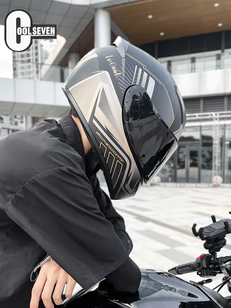 Full Helmet Motorcycle Winter Warm Electric Vehicle Hard Hat Locomotive Bluetooth Headset