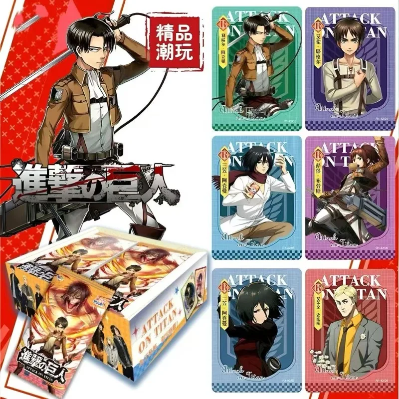 本物のアニメ進撃の巨人アレンの調査兵団トレーディングカード決戦コレクションカードレアlpカードメタルカードギフトおもちゃ