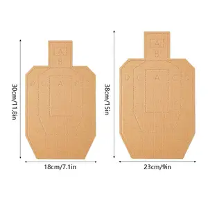 Ok atmak için kağıt hedefler, siluet, okçuluk, vücut şekli, karton, okçuluk, avcılık, 10'lu paket Bir hedefteki en iyi 10 satış-oklar-no. 7