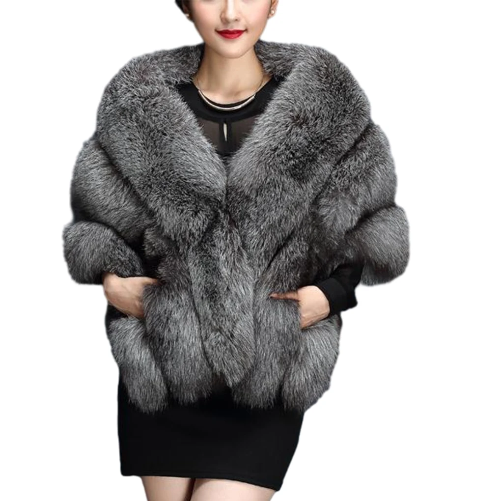 Premium Faux Fur Luxurious And Soft For Ultimate Comfort One Size Fits For Most Ladies Thicken Plush