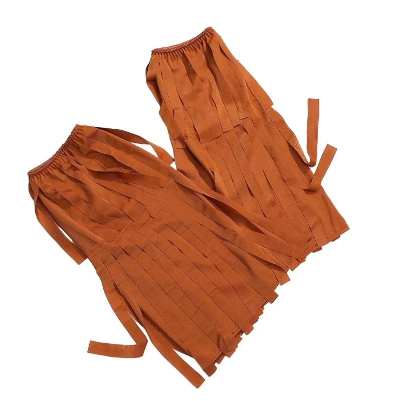 

5asd Hippie Fringe Boot Covers 60s 70s Dance Long Leg Sleeve Size Leg Socks Vintage Leg Warmers Gifts for Theme Party