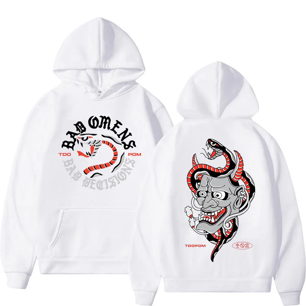 Bad Omens Band A Tour of The Concrete Jungle Tour Print Hoodie Fashion Rock Oversized Sweatshirt Unisex Gothic Vintage Pullovers