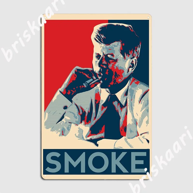 Smoke Kennedy With Cigar Obama Style Poster Graphic Poster Metal Plaque Club Party Kitchen Personalized Wall Decor