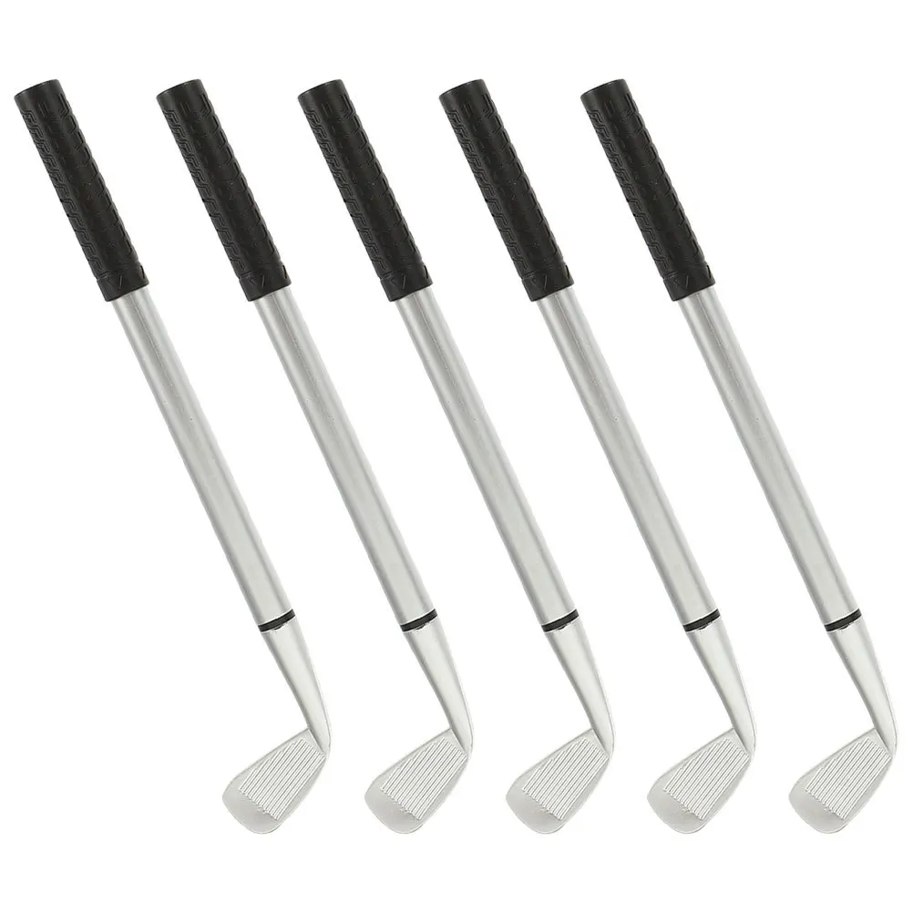 

5Pcs Simulation Club Ballpoint Pen Premium Novelty Gift for Golf Enthusiasts Office Stationery Desk Accessories Fun Coworker