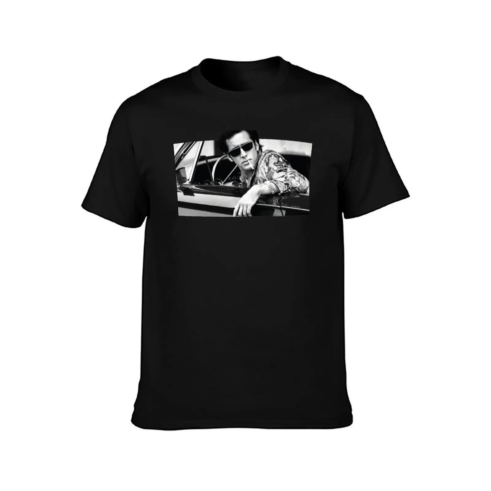 Nicolas Cage classic car T-Shirt, Summer Casual Cotton Tee, Oversized Streetwear Tops, Vintage Graphic Print, Unisex Men Women