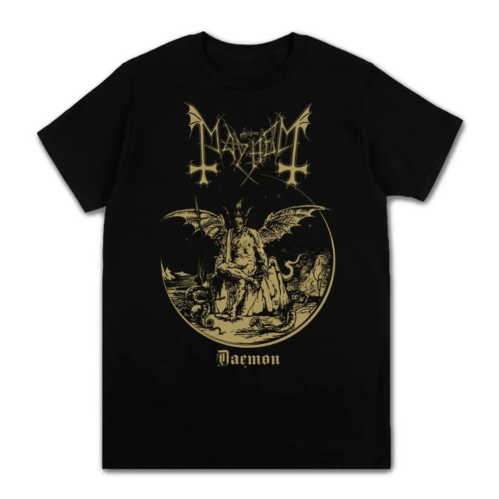 Men Women Oversized Tee Shirts 2024 Summer Short Sleeve Fashion Cotton Tees Tops XS-3XL Rapper Mayhem Death Metal Cool T Shirt