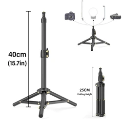 LUXCEO 1 adet Mini Tripod Taşınabilir Fotoğraf telefon standı Tutucu Ayarlanabilir Video Kamera Seyahat Selfie Sopa tripod L03/L06