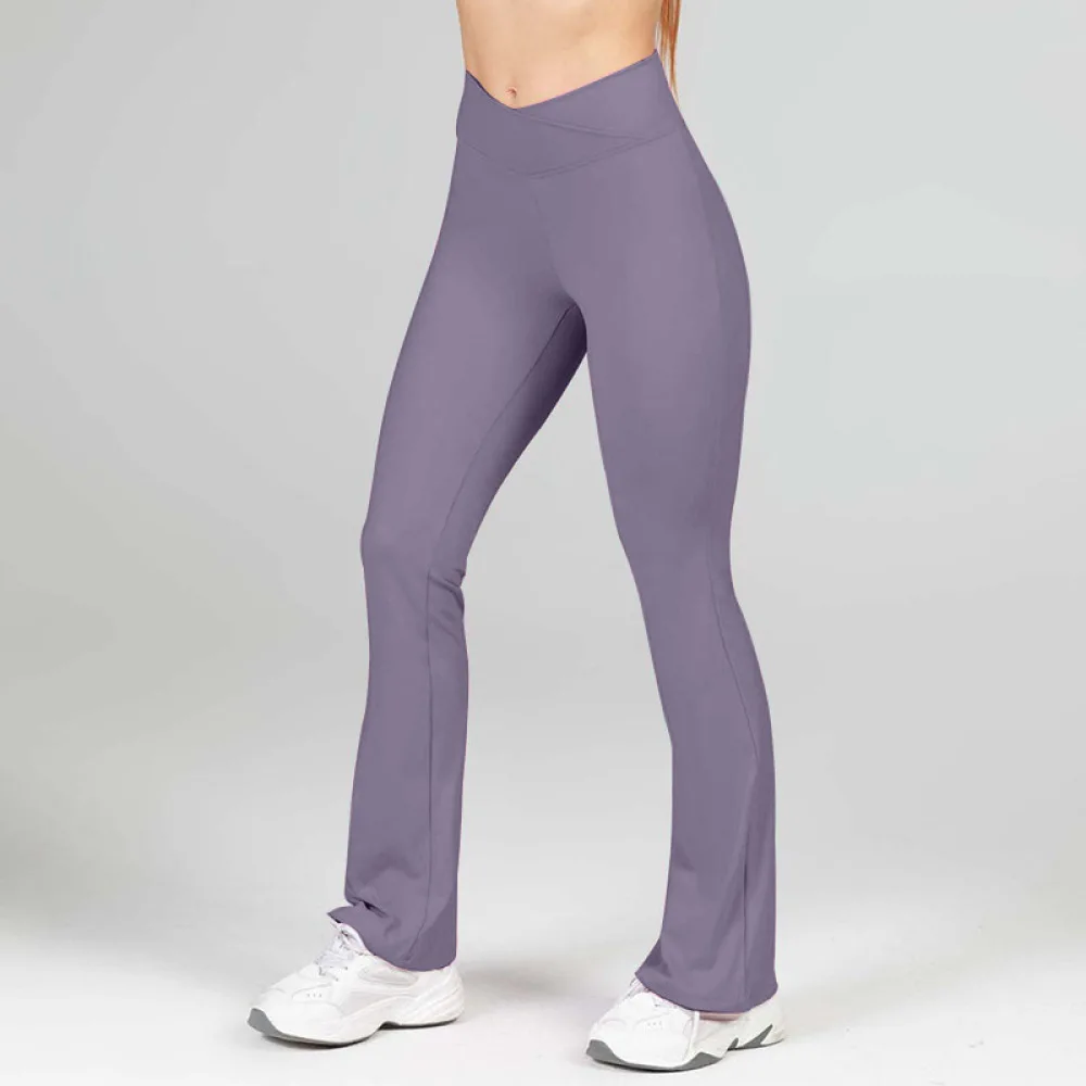 Athletic Flare Yoga Pants Women High Waisted Bootcut Tights With Pockets Stretchy Workout Leggings For Fitness Running Training