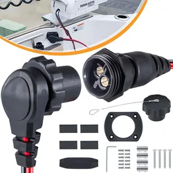 1865128 MKR-26 Trolling Motor Plug & Receptacle for Minn Kota Freshwater and Saltwater Marine Battery Accessory 12V 24V 36V 48V