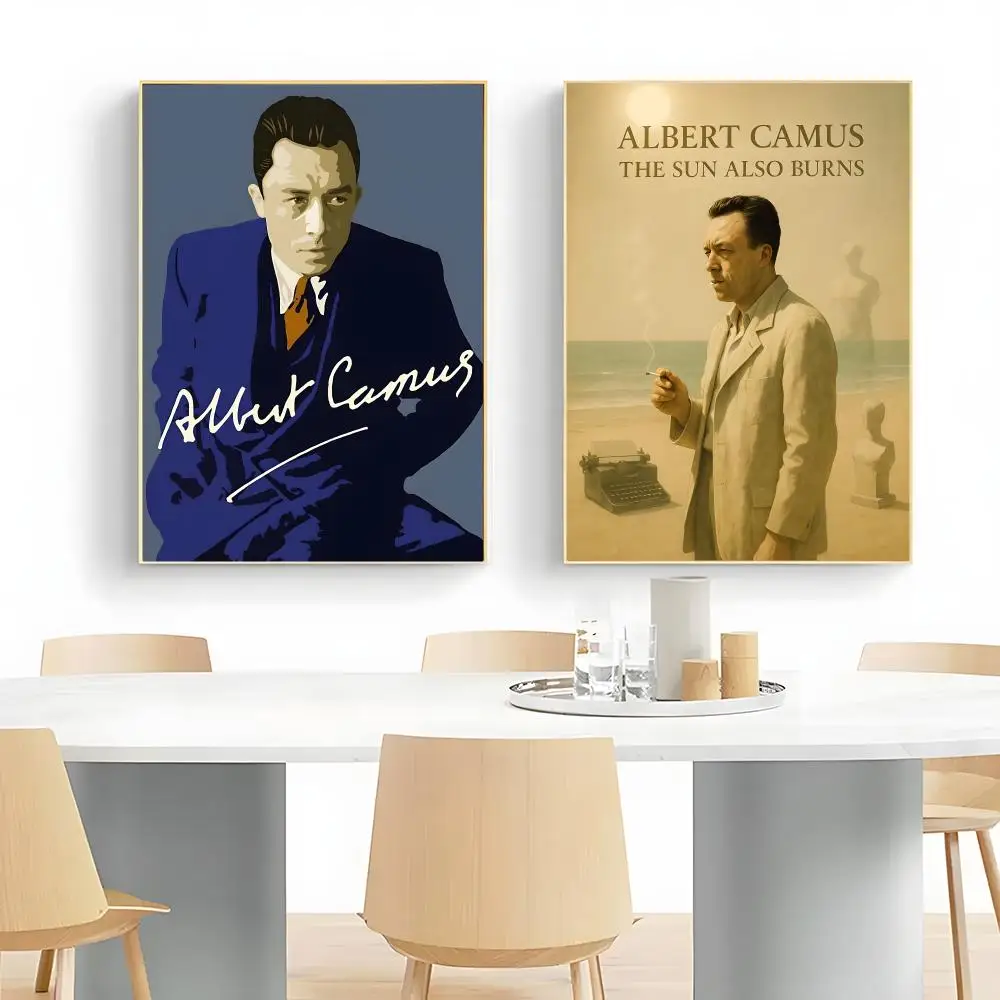 Philosophy Writer A-Albert Camus Poster Wall Art Print Decorative Mural Home Decor Gift Unframed