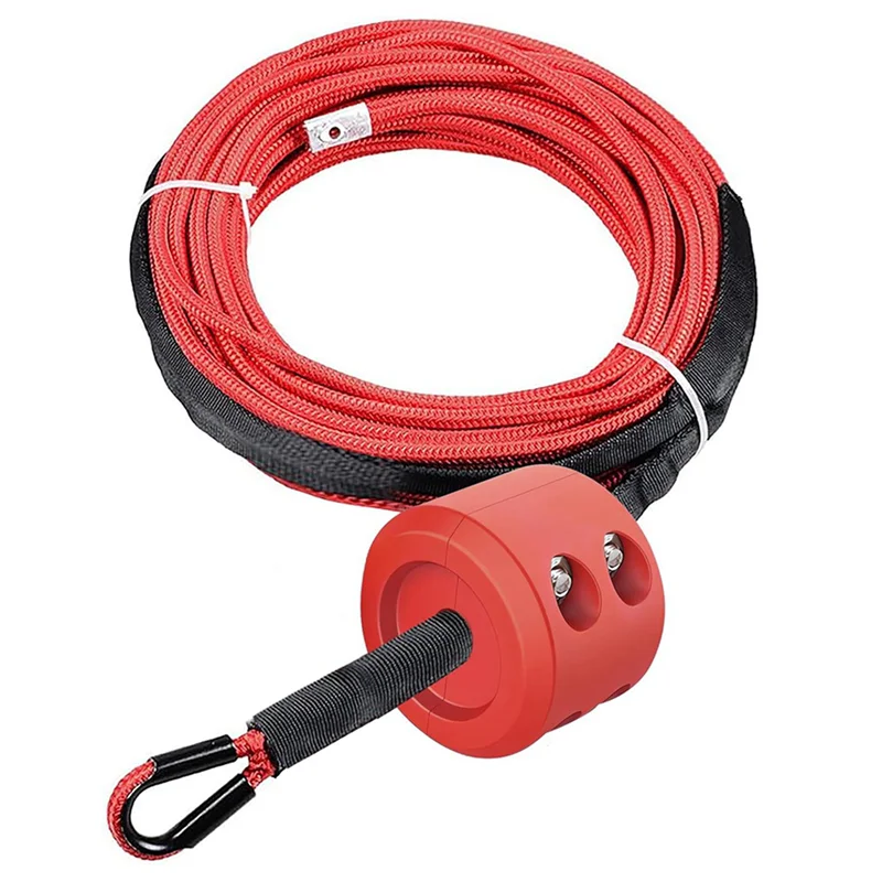 

2X Rubber Winch Stopper,Winch Cable Saver Hook Stopper Line Rubber Stopper With Hex Wrench,Car Accessories Winch Rope