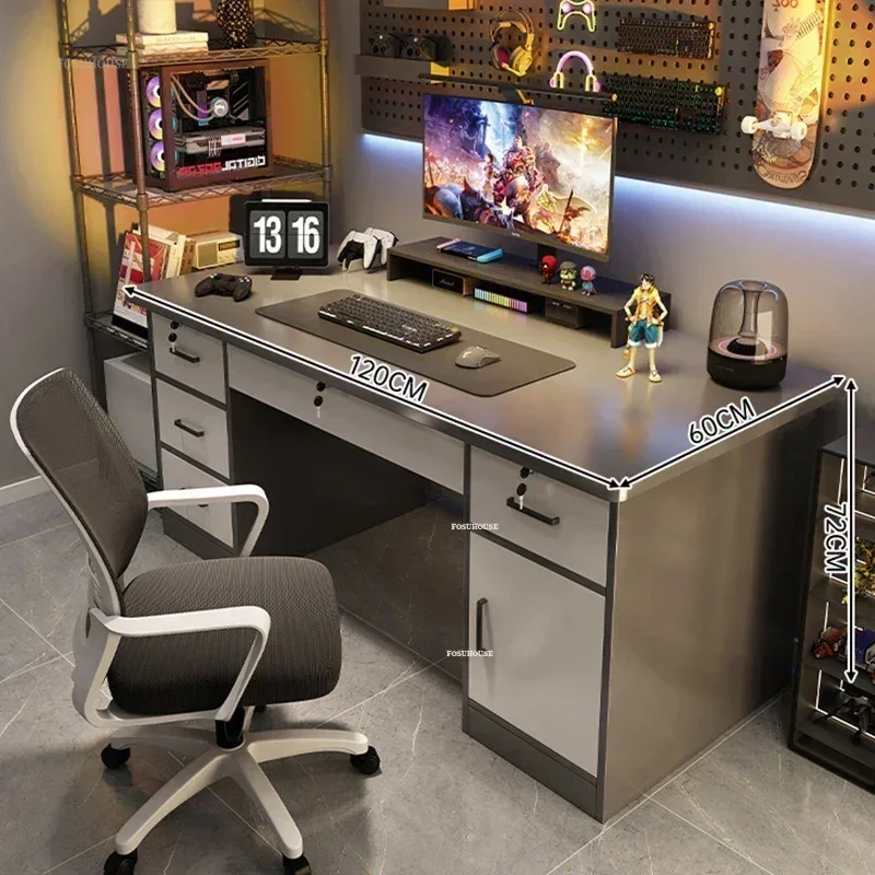 Nordic Minimalist Desktop Computer Desks Bedroom Study Desk Home E-sports Gaming Desks Office Student Writing Desk with Drawer P