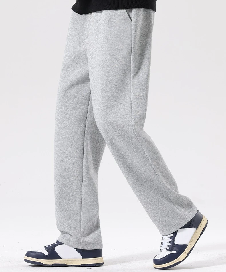 

Мужские прямые брюки, осенние свободные повседневные брюки, однотонные спортивные брюки для подростков