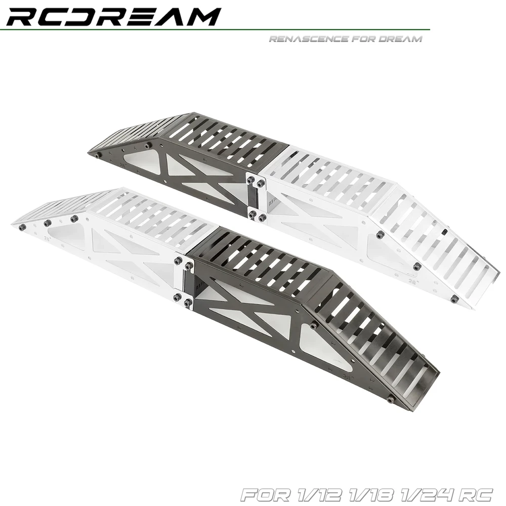 RCDream 1/12 1/18 1/24 1/30 Obstacle Ramp Barricade Desktop Rock Crawler Scene Props Show Stand for TRX4M SCX24 FCX24m SCX30