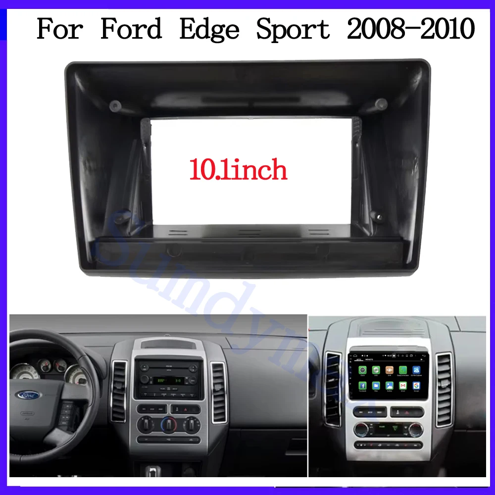 

10,1-дюймовый автомобильный адаптер Android с большим экраном для Ford Edge Sport 2008-2010 Автомобильный радиоприемник DVD GPS Mp5 Пластиковая панель лицевой панели