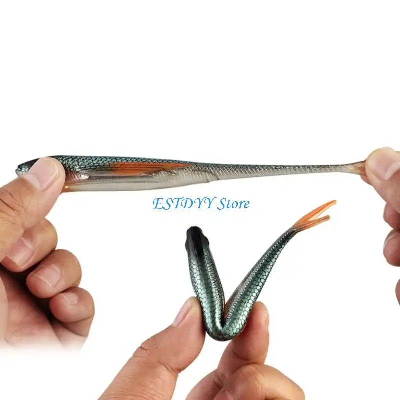 

G6DE Soft Lure Swim Baits Forked Tail Fishing Lure 12cm Saltwater Artificial Swimbait