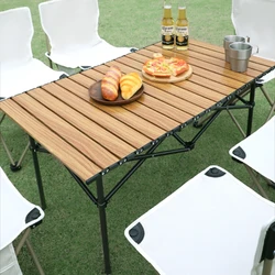 Removable Folding Portable Table Camping Grill Nature Hike Tourist Roll Table Garden Furniture mesa plegable Outdoor Furniture