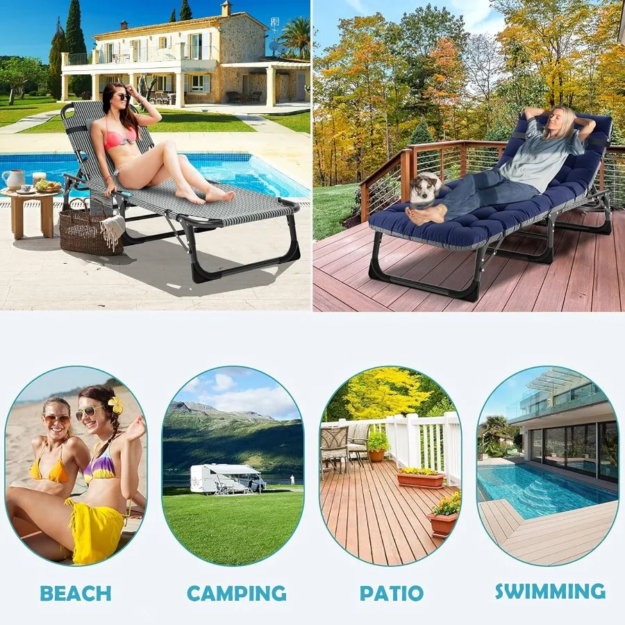 سرير تخييم للبالغين سرير قابل للتعديل عالي التحمل للنوم بطبقة مزدوجة قابلة للتعديل 1200D مع حقيبة حمل مرتبة للمنزل