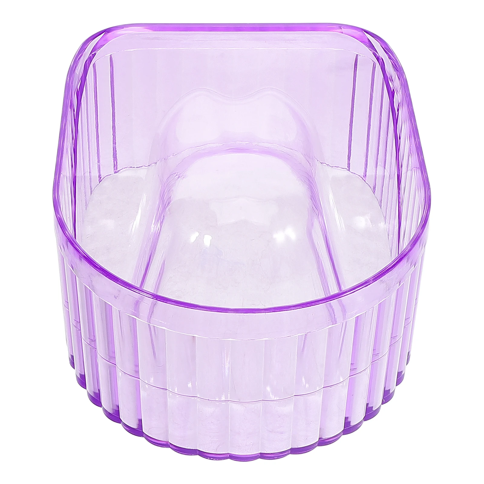 Ciotola per ammollo per unghie Ciotola per manicure in plastica viola Soak Off per unghie professionale Rimozione smalto gel per unghie acriliche Rimozione polvere per immersione