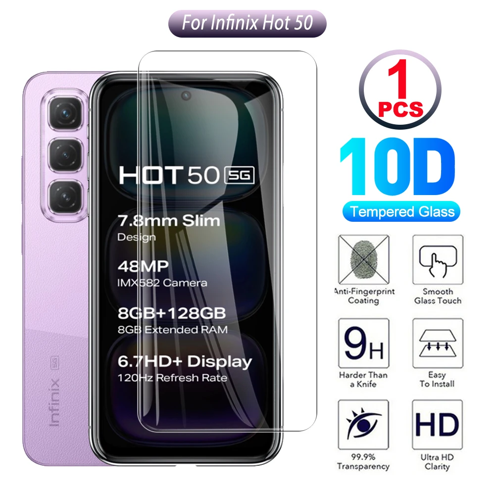 Закаленное стекло для Infinix Hot 50 5G Hot50 50Hot infinxHot 50, Защитная пленка для экрана, защитная пленка 6,7 дюйма InfinixHot50