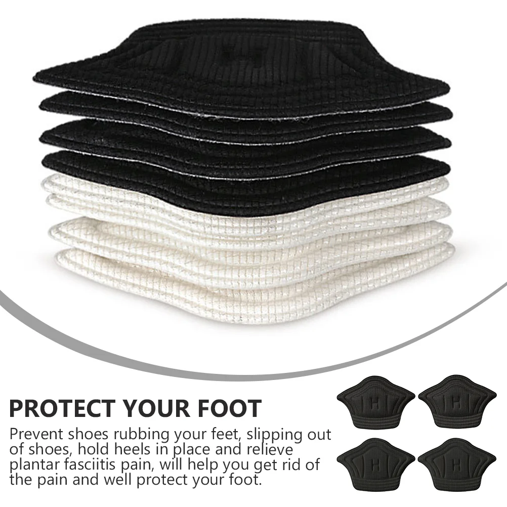 2 Pairs Follow up Heel Pads Protective Sneaker Footwear Accessory Shoe Cloth Mat Accessories Stickers