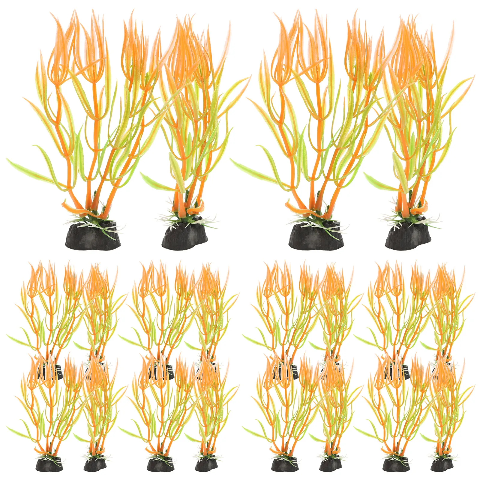 20個入りプレミアムフェイク水生植物、水槽装飾用、水中魚隠れ - Non Planted Aquarium Fish のレビューと価格