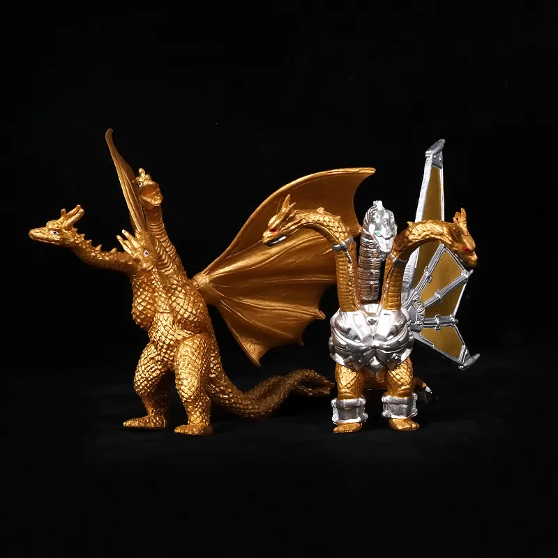 2024 neue 10cm Godzilla vs Kingkong Gojira Weich kleber König Ghidorah Action figur bewegliche Gelenke Modell Spielzeug für Kind Junge Geschenk – Detail 2