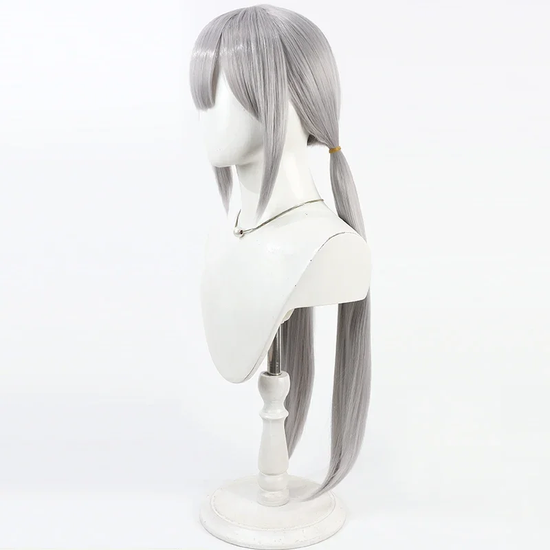 Anime Assault Lily Last Bullet Fujita Asagao Parrucca Cosplay Halloween Party Prop Capelli sintetici Fibra resistente al calore + Protezione parrucca