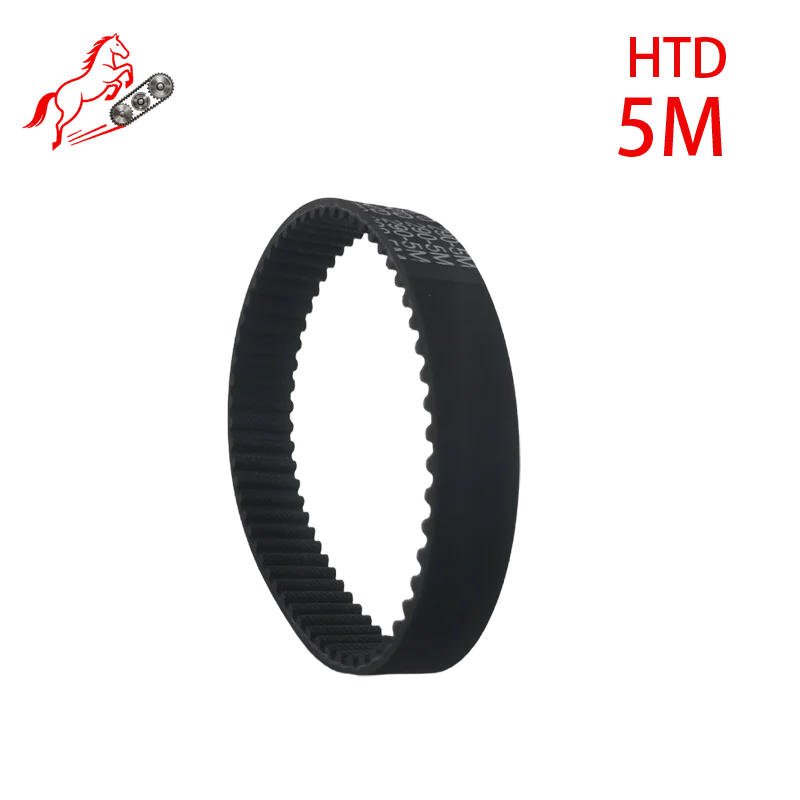 HTD 5M High-Quality Rubber Timing Belt Perimeter 150mm--265mm Belt Width10mm/15mm/20mm/25mm/30mm/40mm