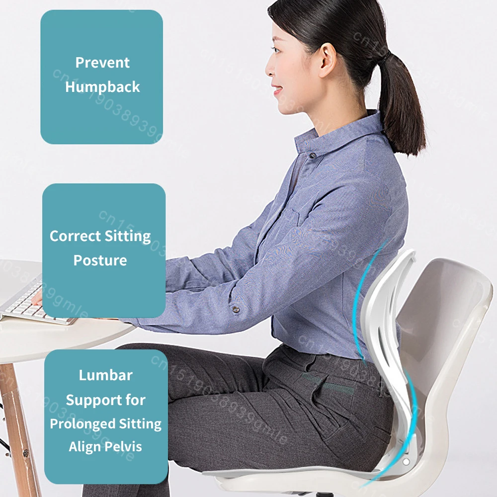 Chair Waist Back Support Cushion, Foldable Ergonomic Cushion Suitable for Office Chairs, Car Reading Chairs, Posture Correctors