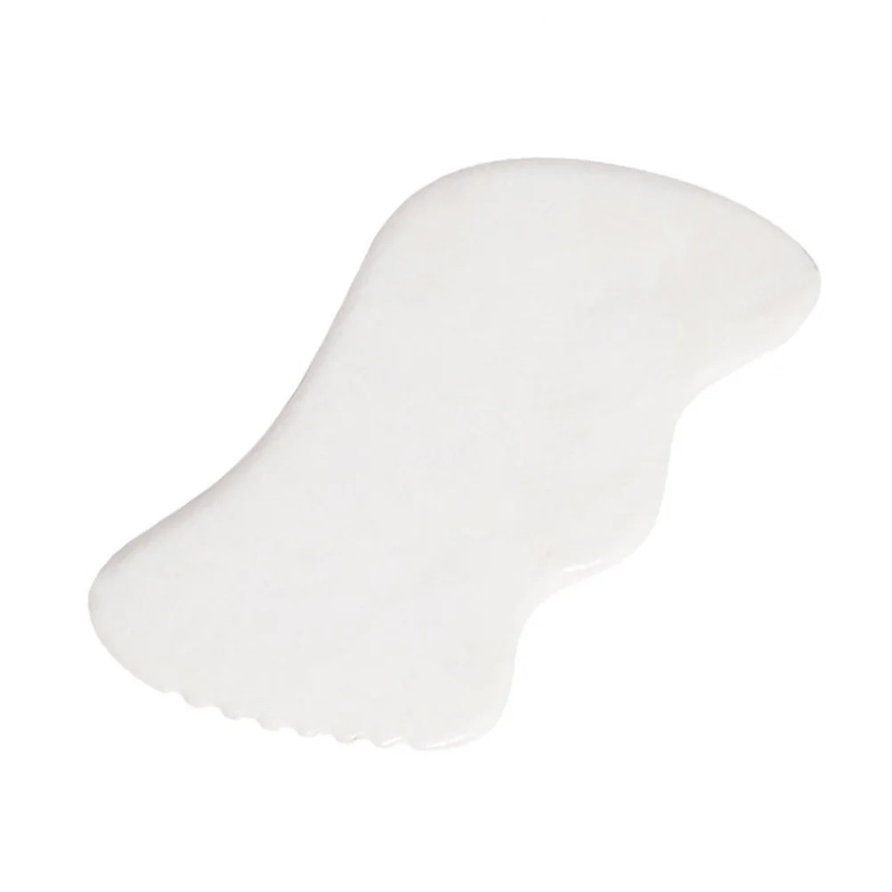 1 pz bordo per massaggio in pietra di giada piastra raschiante liscia per viso collo spalla schiena gamba piede strumento Gua Sha sollievo muscolare portatile