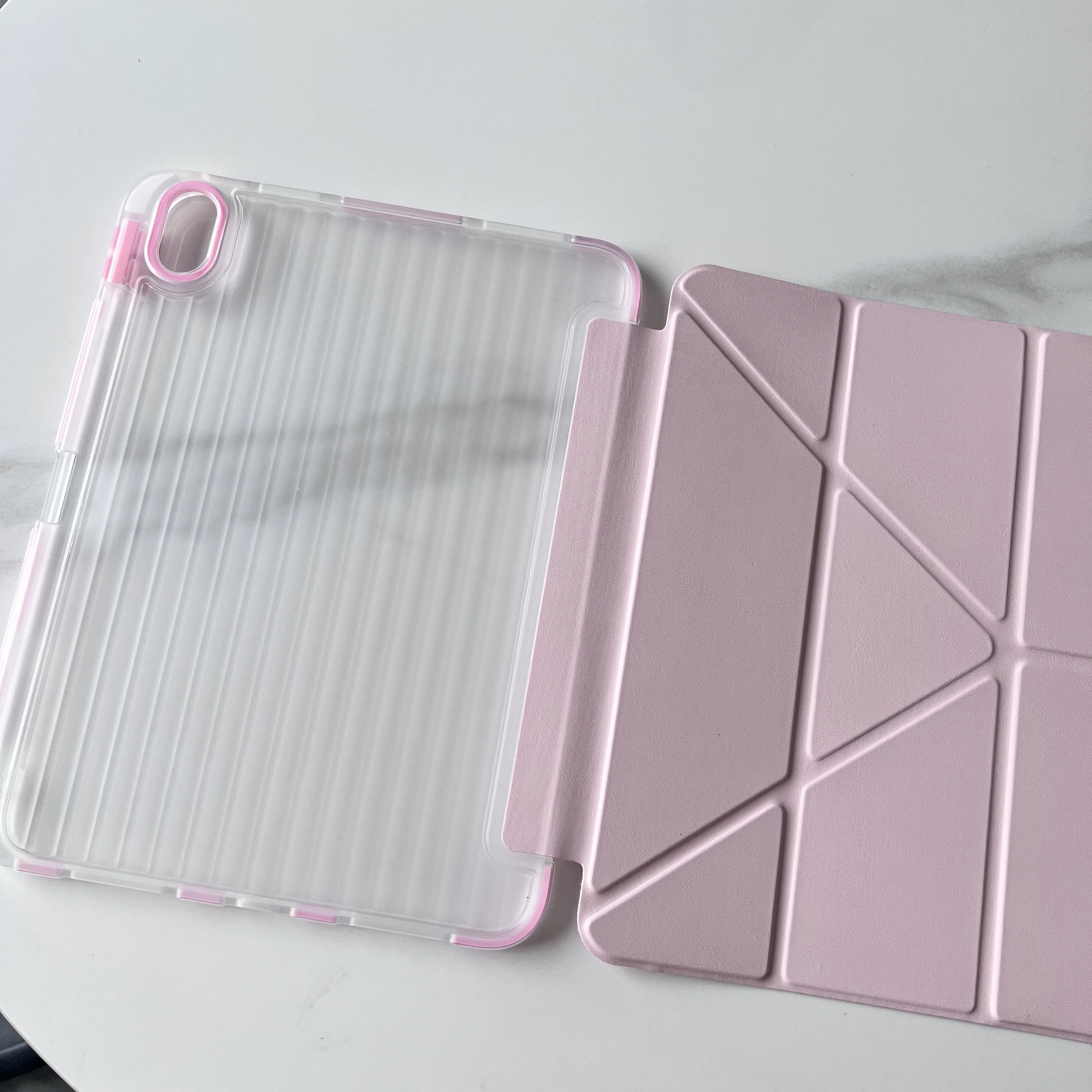 

For IPad A19 12th A16 11th 10th Pro 11 12.9 13 Air 11 M4 M3 Air 5 4 10.9 10.2 9th 8th 7th 9.7 Mini 7 6 Smart Ripple Pattern Case