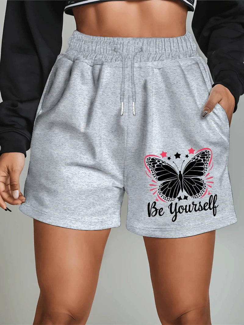 

Beyourself 2025 Новые женские шорты, летние повседневные универсальные брюки средней длины, американский модный стиль, верхняя одежда, пять уровней по степени комфорта