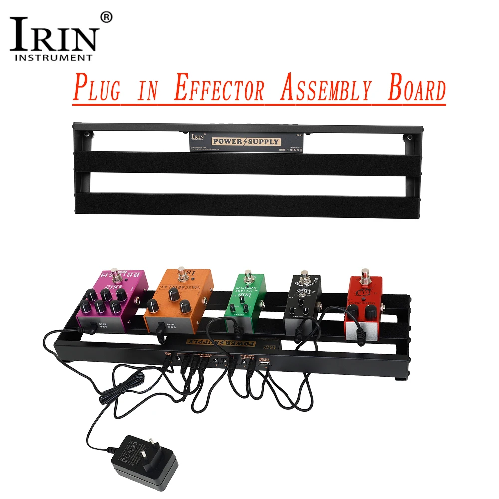 Irin PR-01 Gitarren effekt Pedal Board Aluminium legierung Pedal board Board mit Power Suppl Trage