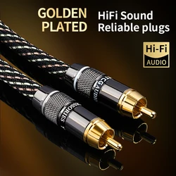 YYTCG HiFi RCA Coaxial Audio Cable Hi-End Rca to Rca Male SPDlF Digital Coaxial cable for DvD Projector TV Speaker Amplifier
