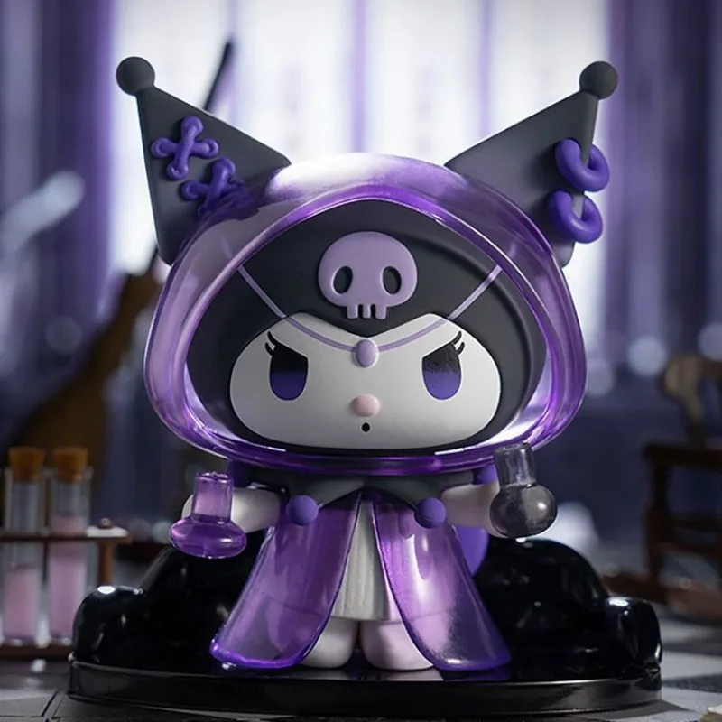 Nuevos personajes de dibujos animados de Sanrio serie oscura Kulomi lobisomés serie asesina lindos adornos de muñecas hechos a mano de alto valor al por mayor