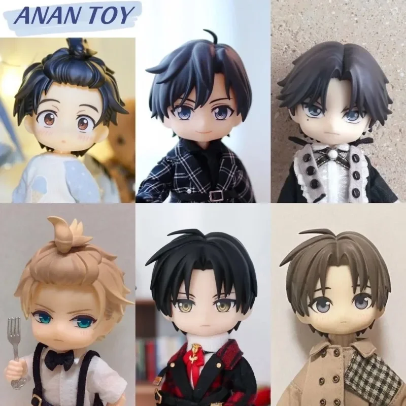 

Ob11 Ob22 GSC Hair Idol Doll 1/12 BJD YMY Chigasaki Itaru Iruma Jyuto White and Black Wig DIY Accessories Anime Replacement Wig