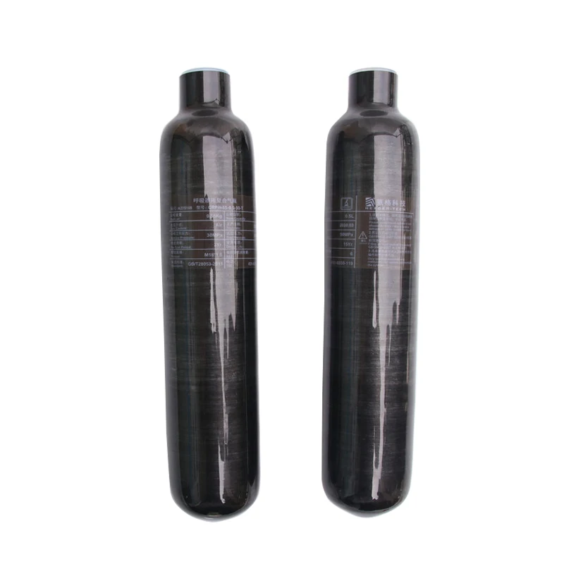 4500Psi  0.5L 500cc 30Mpa  Carbon Fiber Cylinder Steel Bottle  Tank M18*1.5 Thread