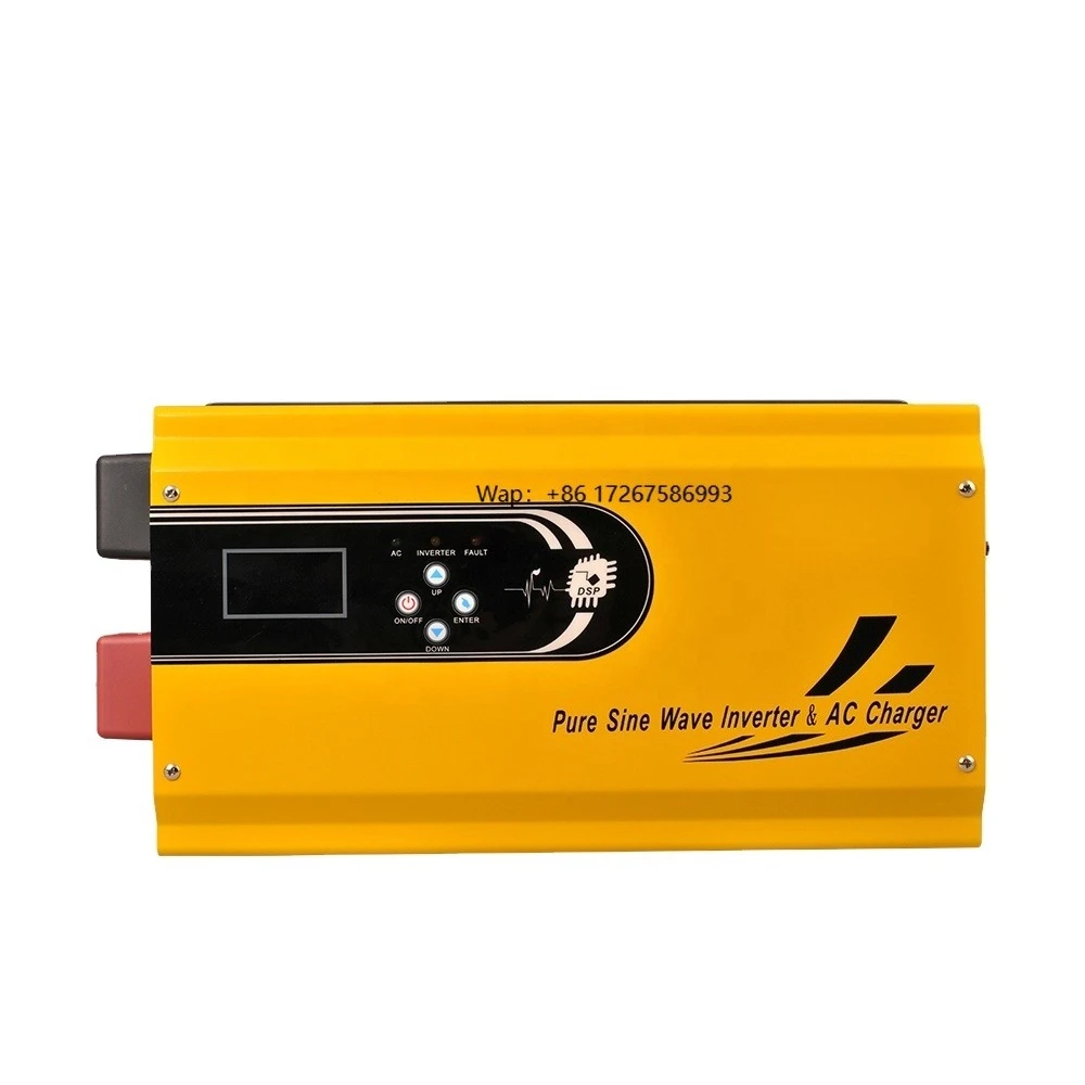 

Power inverter 2000w 12v 24v to 220vac solar inverter with charger