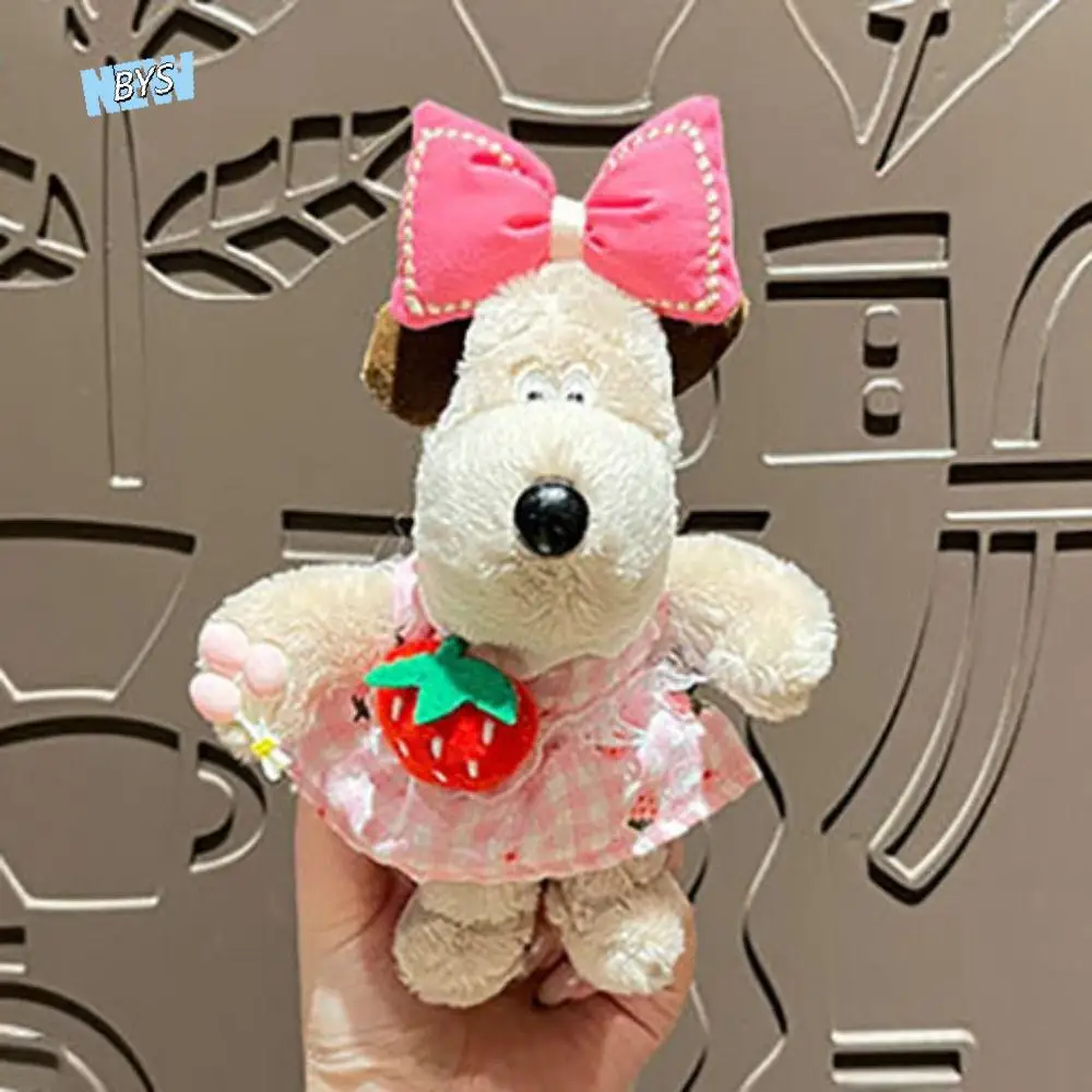 

Fashion Cartoon Gromit Dog Keychain Anime Animal Car Key Ring Cute Stuffed Toy Plush Dolls Pendant Girl/Boy