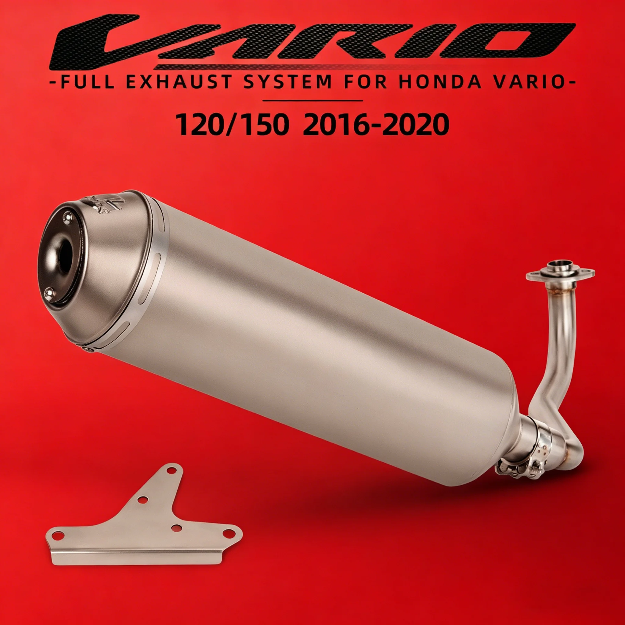 

vario150 exhaust muffler For Honda vario150 vario125 click125 click150 v1 v2 Motorcycle exhaust Full system moto escape manifold