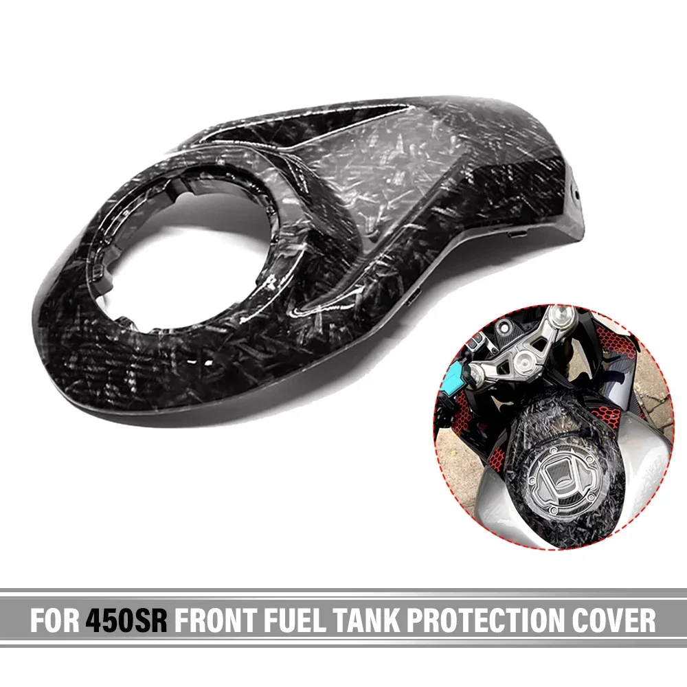 Para 450SR 2022 2023 cubierta de protección de tanque de combustible frontal de fibra de carbono Protector de encendido accesorios de motocicleta Sempeed