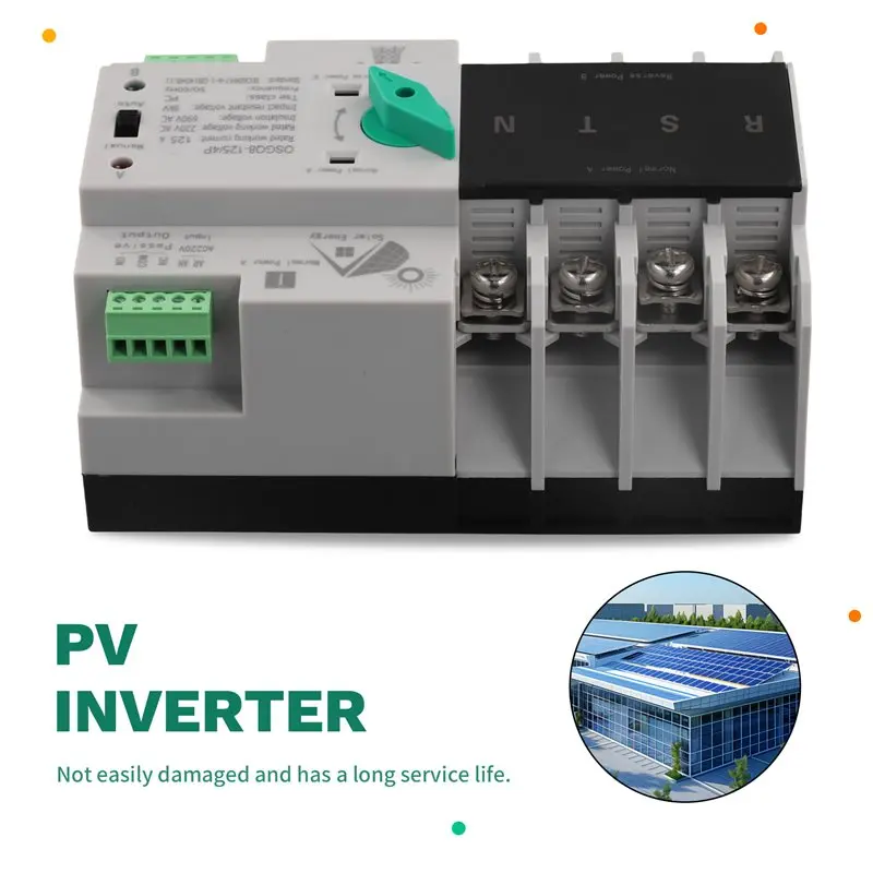 SYW-مفتاح جهاز انتقاء النقل التلقائي 4P Din السكك الحديدية ATS PV العاكس 125A الطاقة المزدوجة الطاقة الشمسية الضوئية دون انقطاع