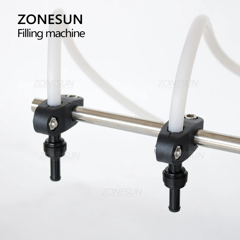ZONESUN ZS-YG2 pompa magnetica elettrica 2 teste riempitrice di liquidi per bottiglie di olio essenziale per bibite analcoliche
